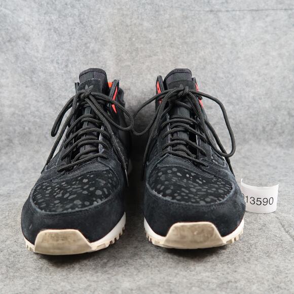 Adidas Shoes Mens 11.5 Military Trail Runner Sneakers Black Leather Primaloft - Picture 3 of 13